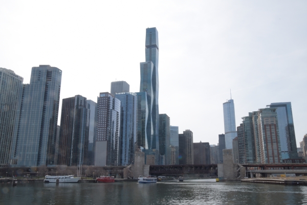 Die Skyline von der Seeseite