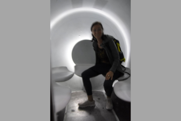 und spacy Feeling in der Kapsel
