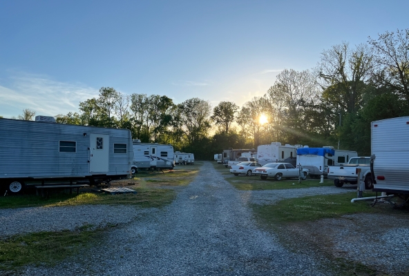 Campground am Abend