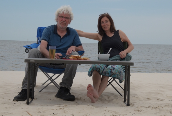 Das Mittagessen am Strand