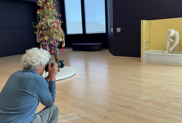 Ausblick ins Badezimmer