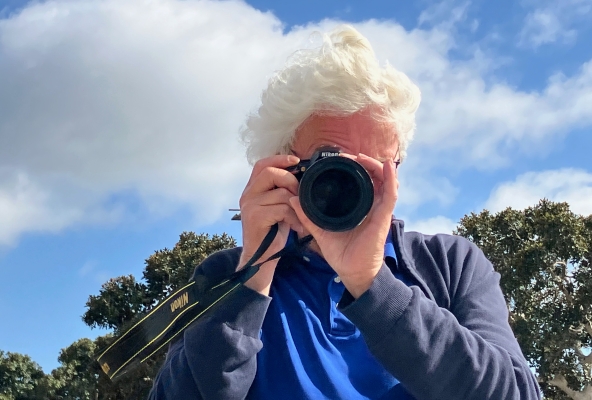 Der Chronist bei der Arbeit