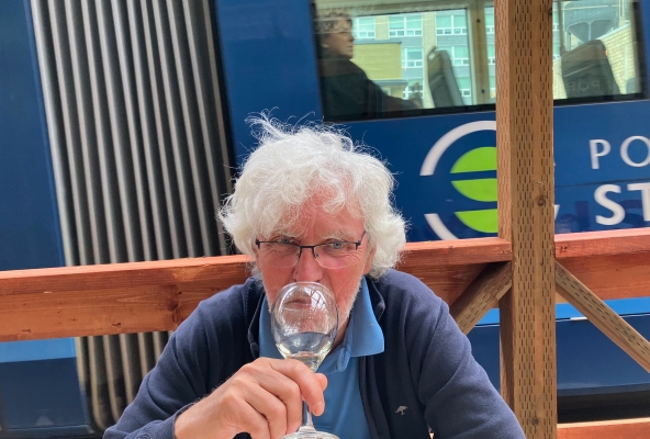 Der Chronist beim Pinot Gris