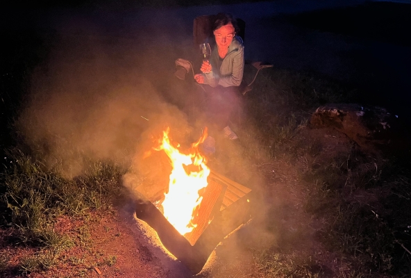 und abends lodern die Feuer