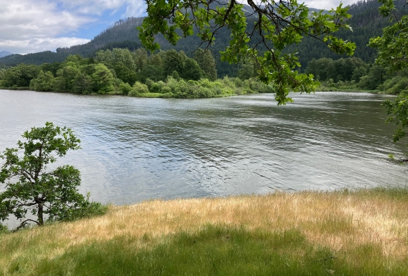 Blick auf die Bucht